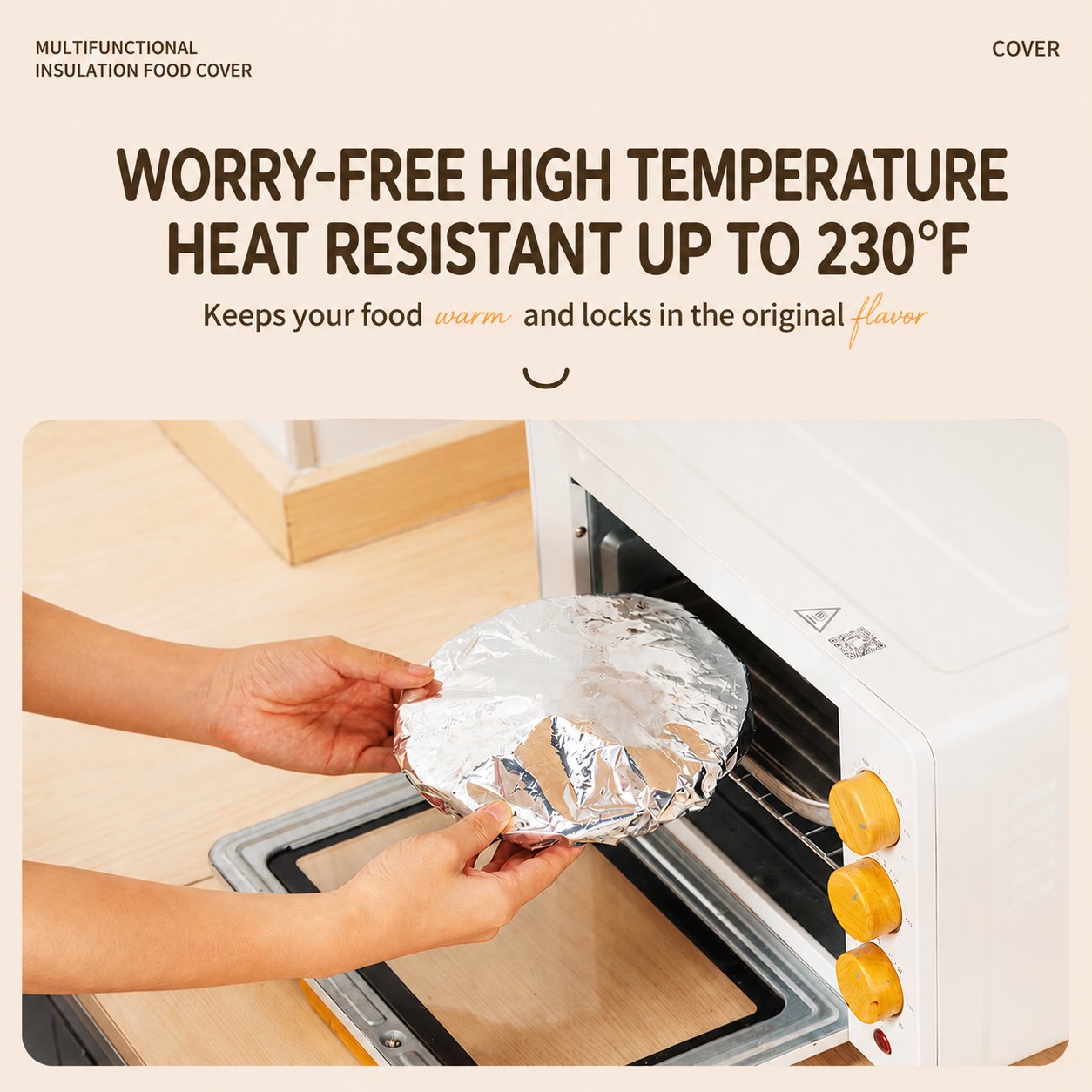 üçΩÔ∏èReusable Aluminum Foil Thermal Food Cover ‚Äî Heat-Retaining, Washable & Freshness-Preserving Kitchen Essential