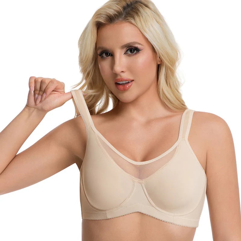 üíêWomen's Elegant Sheer Full Coverage Minimizer Bra ‚ú® Plus Size for Large Busts | No Digging, No Spillage & Ultra Comfy