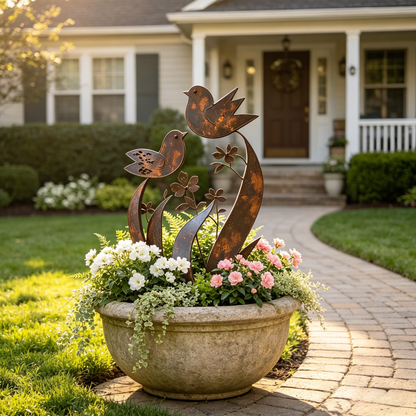 ü¶ãü¶ã2026 Mother's Day Gifts 50% Off--üíñüéÅBird & Wildflower Metal Garden Stake