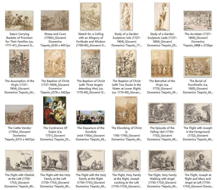 154 Painting Images by Giovanni Domenico Tiepolo Italian, 1727-1804 - Tibetan Buddhist thangka, view 5