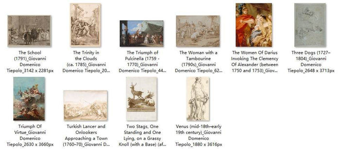 154 Painting Images by Giovanni Domenico Tiepolo Italian, 1727-1804 - Tibetan Buddhist thangka, view 7