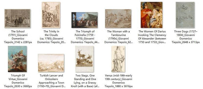 154 Painting Images by Giovanni Domenico Tiepolo Italian, 1727-1804 - Tibetan Buddhist thangka, view 7