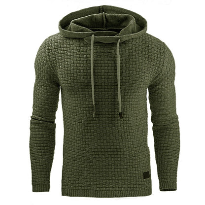 Men's Pullover Hoodie Sweatshirt – 9 Colors, Sizes S–3XL, Cotton Blend