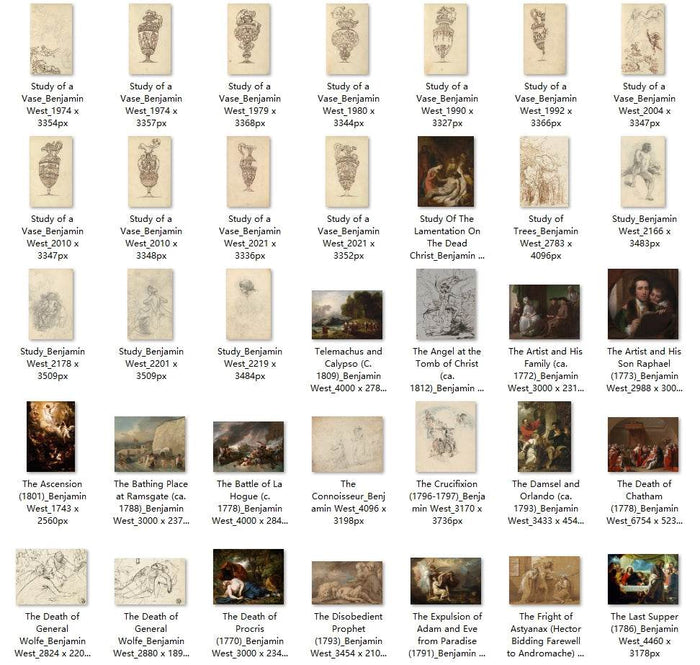 158 Painting Images by Benjamin West American, 1738-1820 - Tibetan Buddhist thangka, view 4