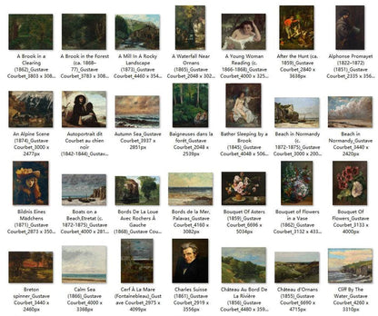 158 Painting Images by Gustave Courbet French, 1819-1877 - Tibetan Buddhist thangka, front view