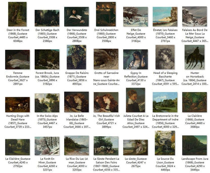 158 Painting Images by Gustave Courbet French, 1819-1877 - Tibetan Buddhist thangka, detailed view