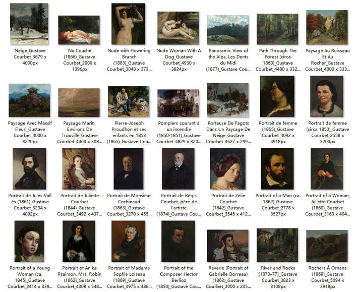 158 Painting Images by Gustave Courbet French, 1819-1877 - Tibetan Buddhist thangka, view 4