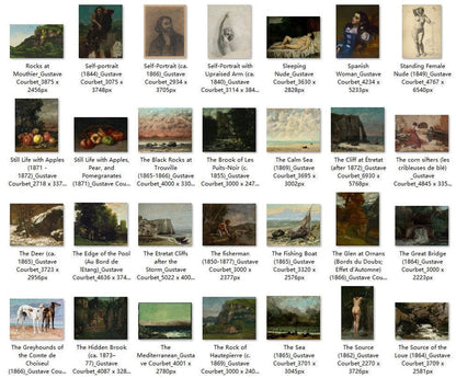 158 Painting Images by Gustave Courbet French, 1819-1877 - Tibetan Buddhist thangka, view 5