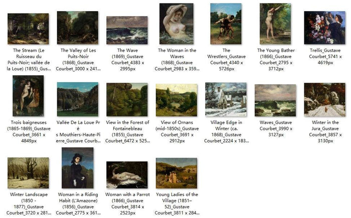 158 Painting Images by Gustave Courbet French, 1819-1877 - Tibetan Buddhist thangka, view 6