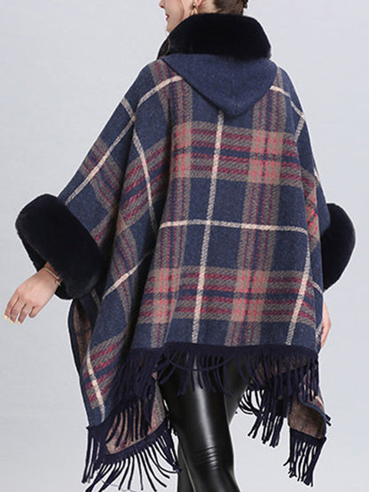 Extravagant Tassel Border Flully Neck Cape Cardigan