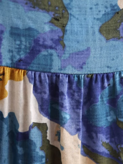 Women's Summer Sunny-Day Style Printed A-Line Dress