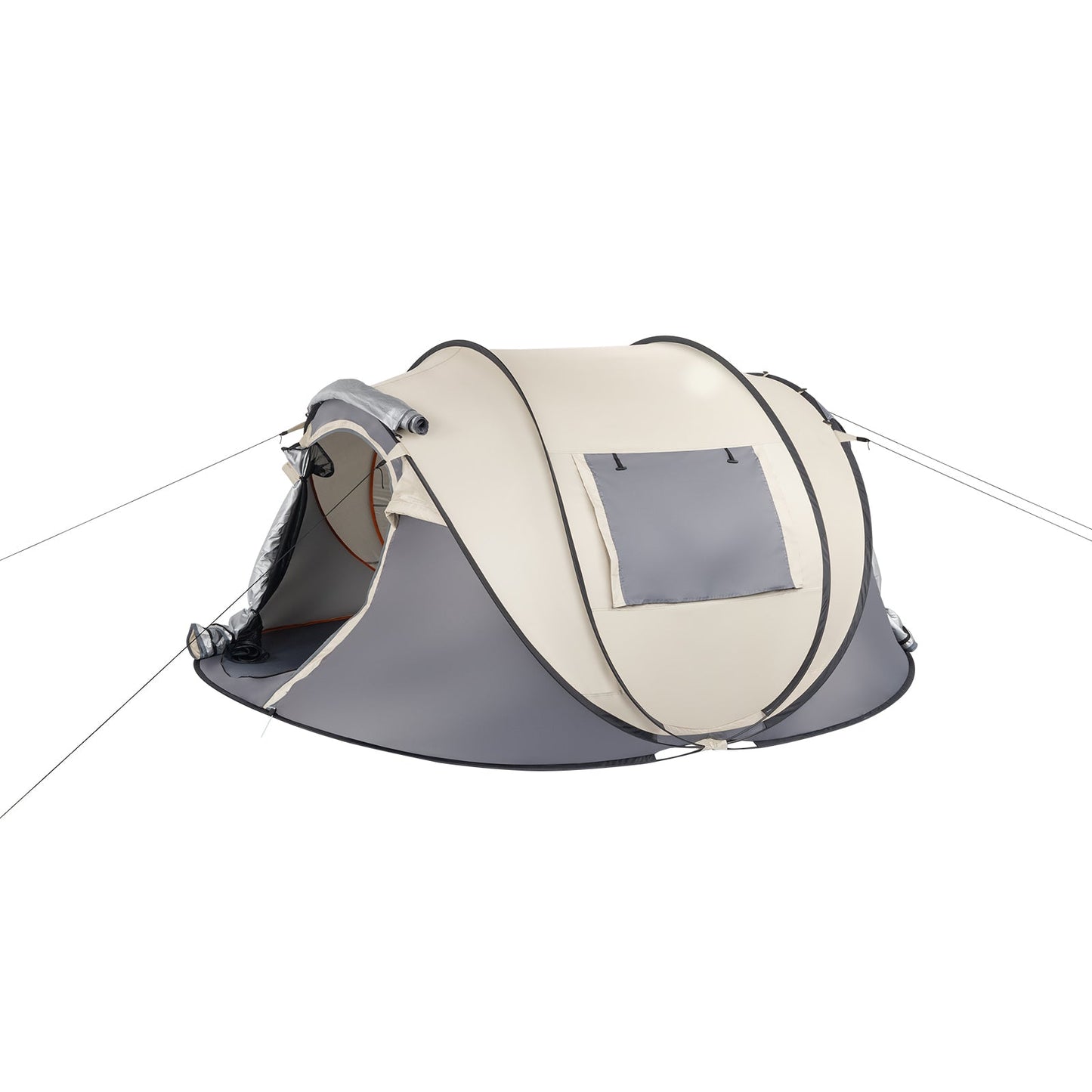 3–4 Person Pop-Up Camping Tent – Instant Setup with Two Vestibules, Mesh Windows & Carry Bag
