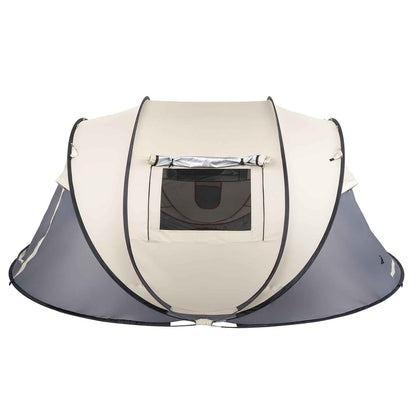 3–4 Person Pop-Up Camping Tent – Instant Setup with Two Vestibules, Mesh Windows & Carry Bag