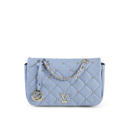 19V69 Italia Blue Leather Shoulder Bag