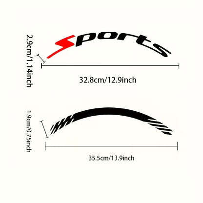 üî•4Pcs 3D Car Tire Stickers ‚Äì Waterproof Universal Wheel Decals | Motorcycle Auto Exterior Accessories