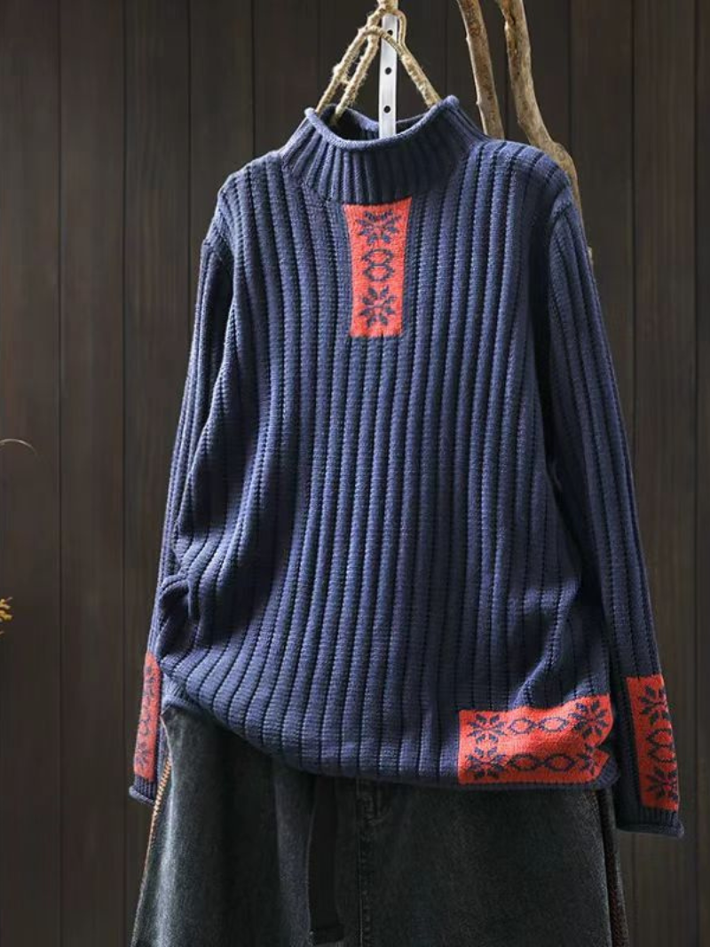 Cozy Women's Turtleneck Soft Knit Sweater | Eva Trends