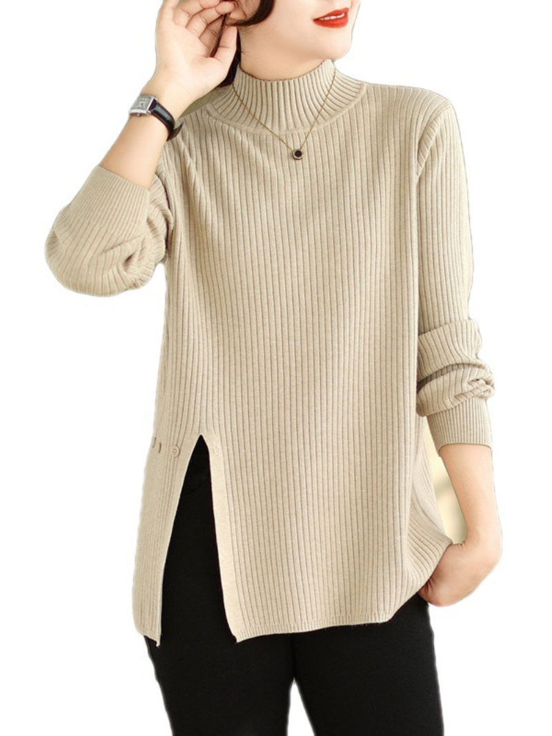 Cozy Women's Knitted Turtleneck Sweater | Eva Trends