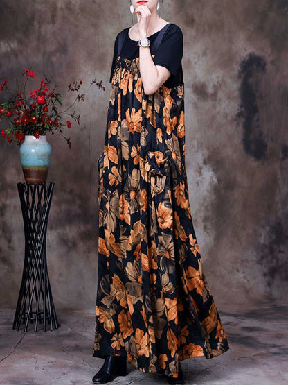 Folaral Pleated Pocket Maxi Salopette Dress | Eva Trends