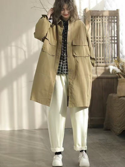 Women's Classic & Comfy Look with Lapel Collar Jacket