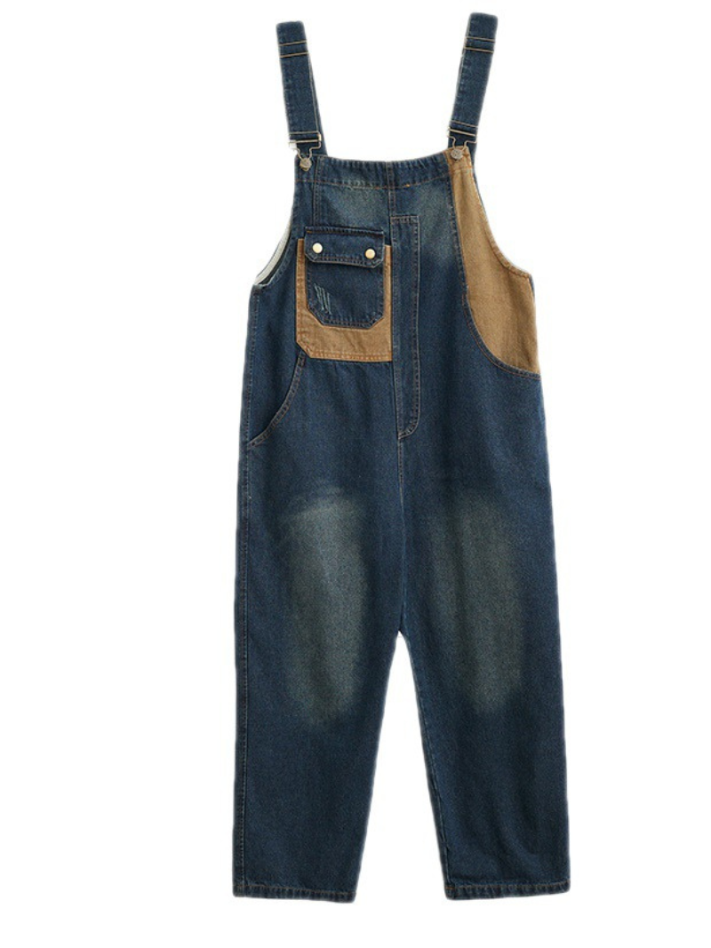 Loose Denim Overalls - Comfortable PLus Fit | Eva Trends