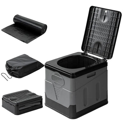 Portable Foldable Camping Toilet – Lightweight Outdoor Toilet for Camping & Emergencies