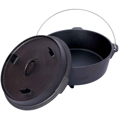 Pre-Seasoned Cast Iron Dutch Oven – Camp Cooking & Outdoor Baking