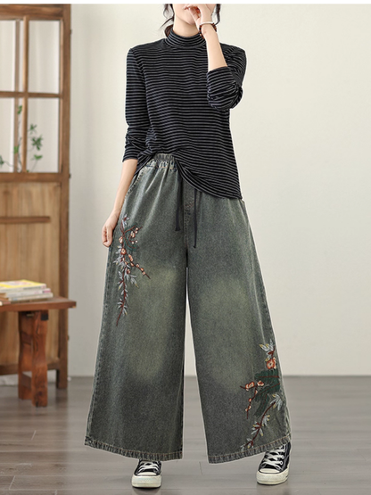 Women's Summer & Spring Retro Ethnic Stylish Printed Bottom