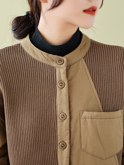 Women's  Winter Wonderland Button-Up Collar Coat