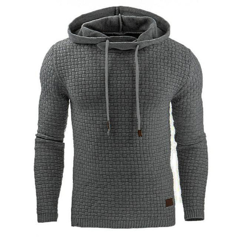 Men's Pullover Hoodie Sweatshirt – 9 Colors, Sizes S–3XL, Cotton Blend