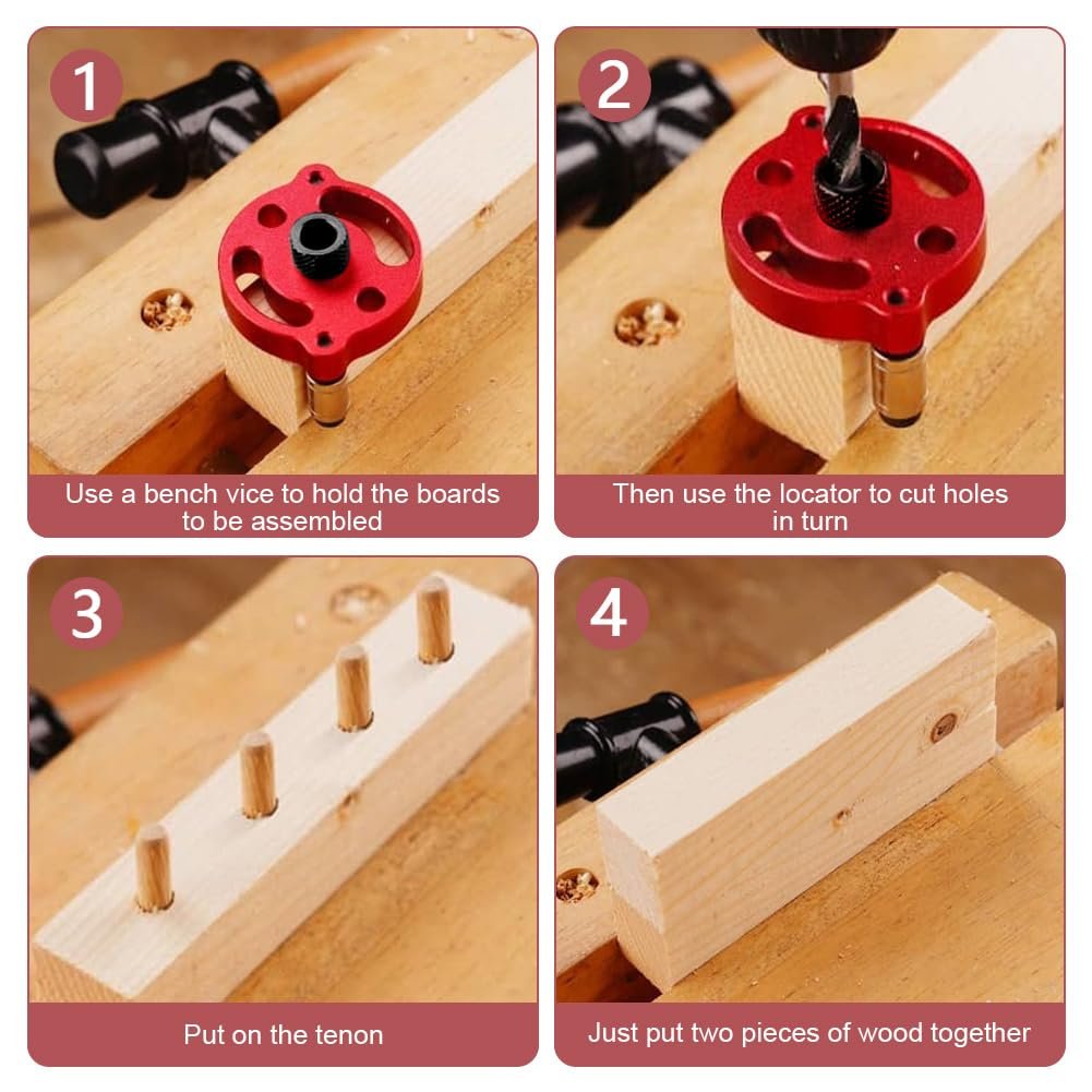 Self-Centering Doweling Jig‚Äî‚Äîwith free 8 Interchangeable Bushings