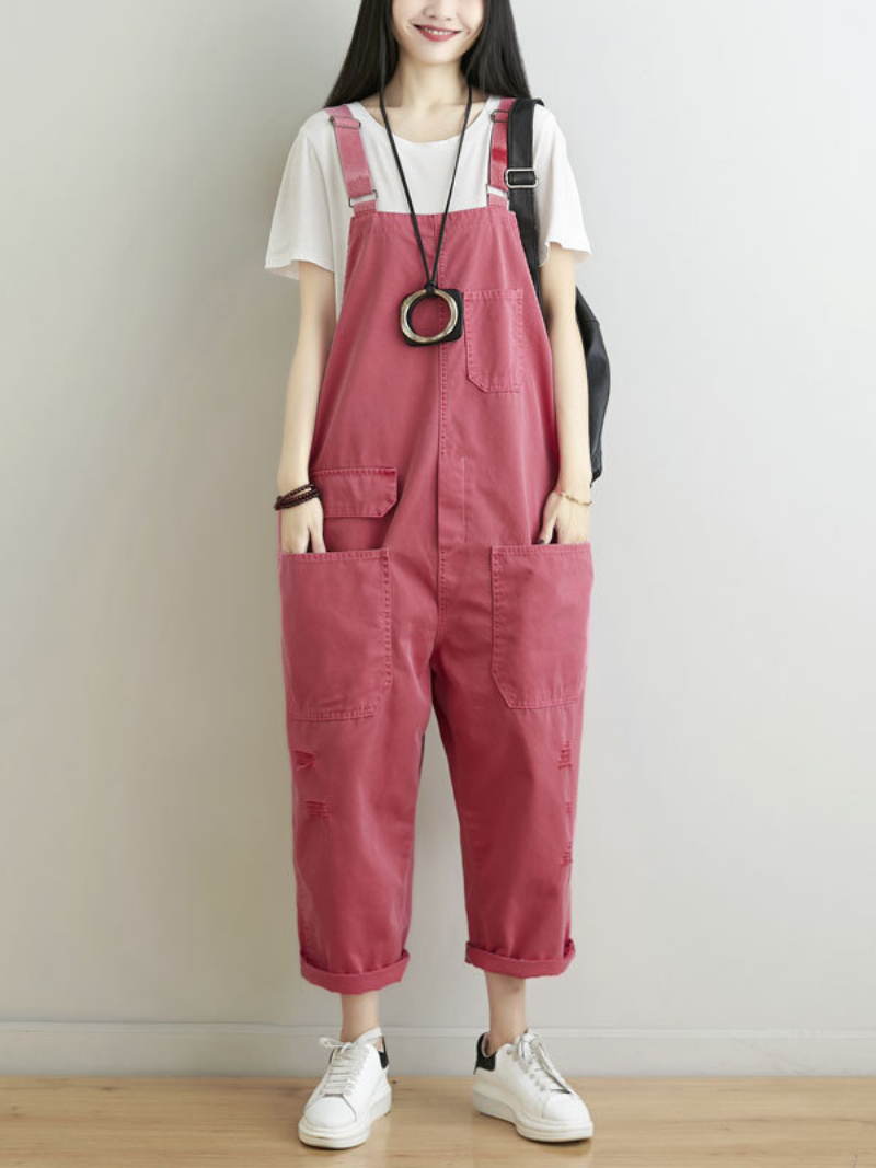 Front & Back Pocket Overalls - Casual Chic Fit | Eva Trends