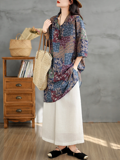 Artistic Women's Summer Mid-Length Top | Eva Trends