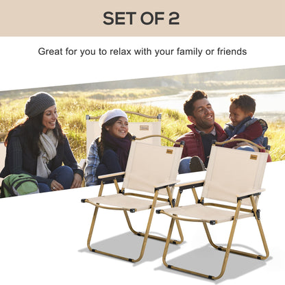 Folding Camping Chairs — Set of 2, 286 lb Capacity
