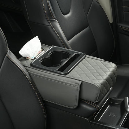 üî• Multifunctional PU Leather Car Armrest Box Mat