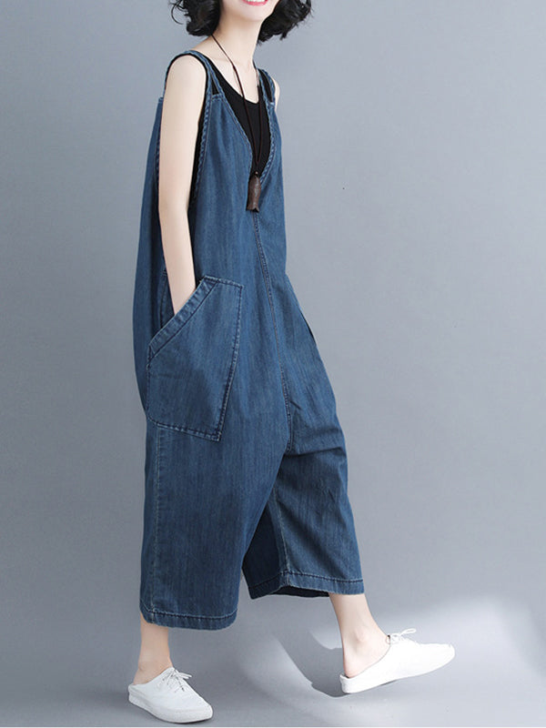 Trendy Relaxed Fit Dungarees for Women | Eva Trends