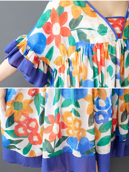 Stylish Summer Floral Midi Dress for Women | Eva Trends