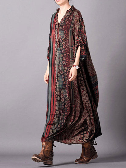 Elegant Women's Print Maxi Dress | Eva Trends