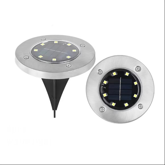 ‚òÄÔ∏è Solar Powered 8-LED Ground Lights | Outdoor Pathway Lighting