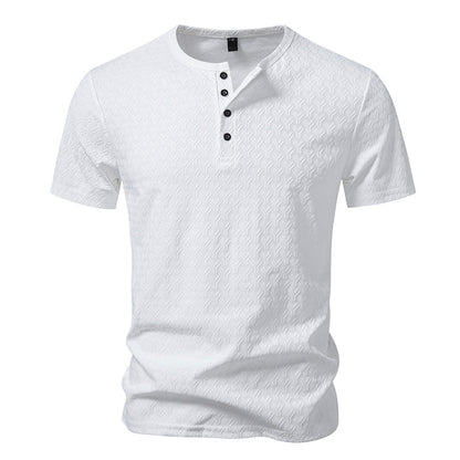 Men's Waffle Knit Slim Fit Short-Sleeve T-Shirt