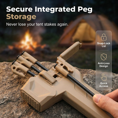 üî®üèïÔ∏èMultifunctional Camping Hammer & Tent Stake Puller‚ú®