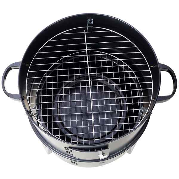 3-in-1 Vertical Charcoal Smoker | Portable Grill & Fire Pit for Camping & Backyard