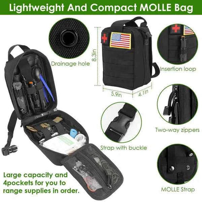 47-Piece Emergency Survival Kit – EDC Gear & Equipment