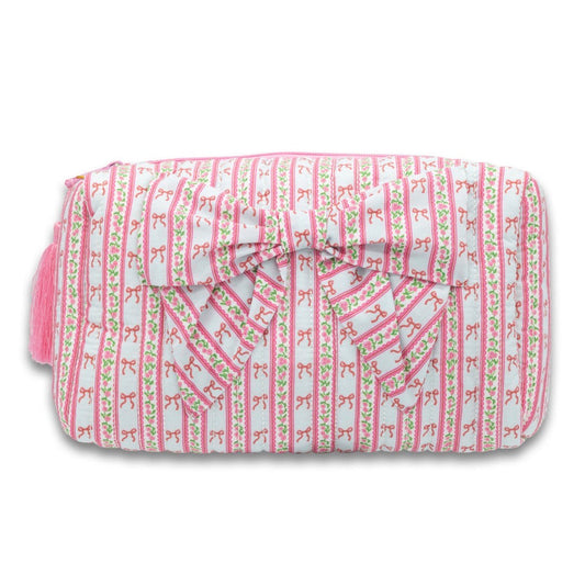 Bow make up bag