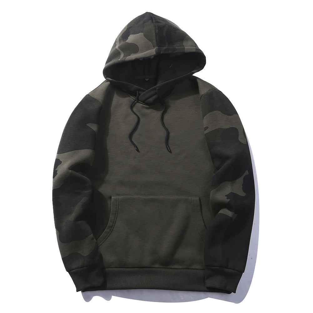 Men's Camouflage Pullover Sweatshirt – Casual Outdoor Sweatshirt