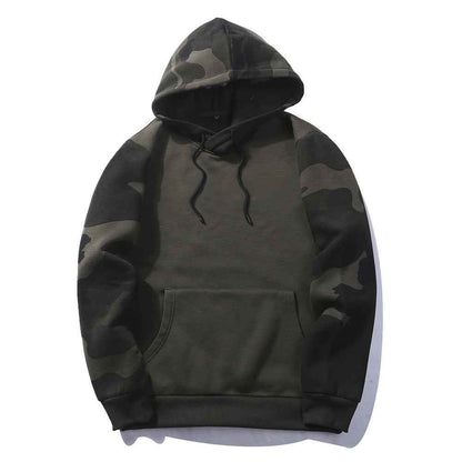 Men's Camouflage Pullover Sweatshirt – Casual Outdoor Sweatshirt