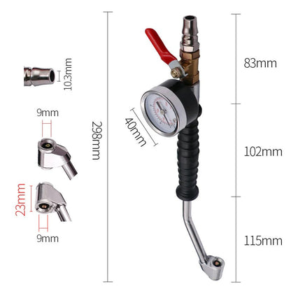 Heavy-Duty Tire Inflator with Pressure Gauge ‚Äì Always the Right Pressure üî• Sturdy, Accurate & Reliable