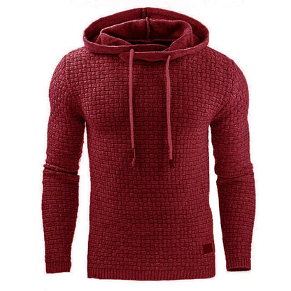 Men's Pullover Hoodie Sweatshirt – 9 Colors, Sizes S–3XL, Cotton Blend