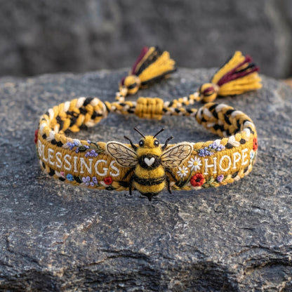üåºBlessings & Hope üêù2026 Limited Edition Handmade Honey Bee Woven Bracelet