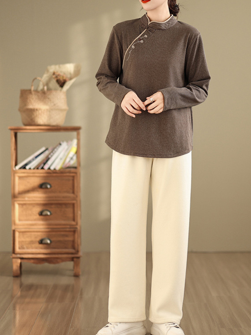 Women’s Essential Look with Cozy Winter Stand Collar Sweater