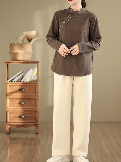 Women’s Essential Look with Cozy Winter Stand Collar Sweater